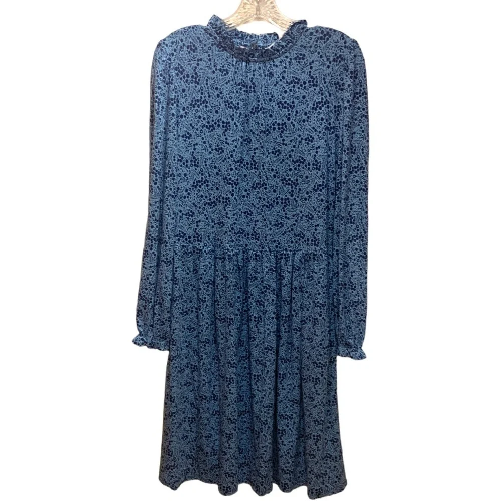 Boden Clara High Neck Long Sleeve Jersey Knit Mini Dress in size 8 Long